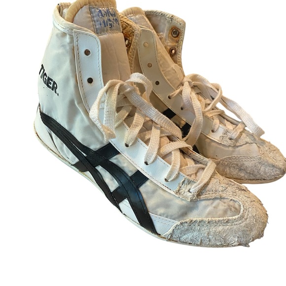 ASICS Onitsuka Tiger Wrestling Shoes Size 8 - Rare And First ASICS Shoe - Picture 2 of 9